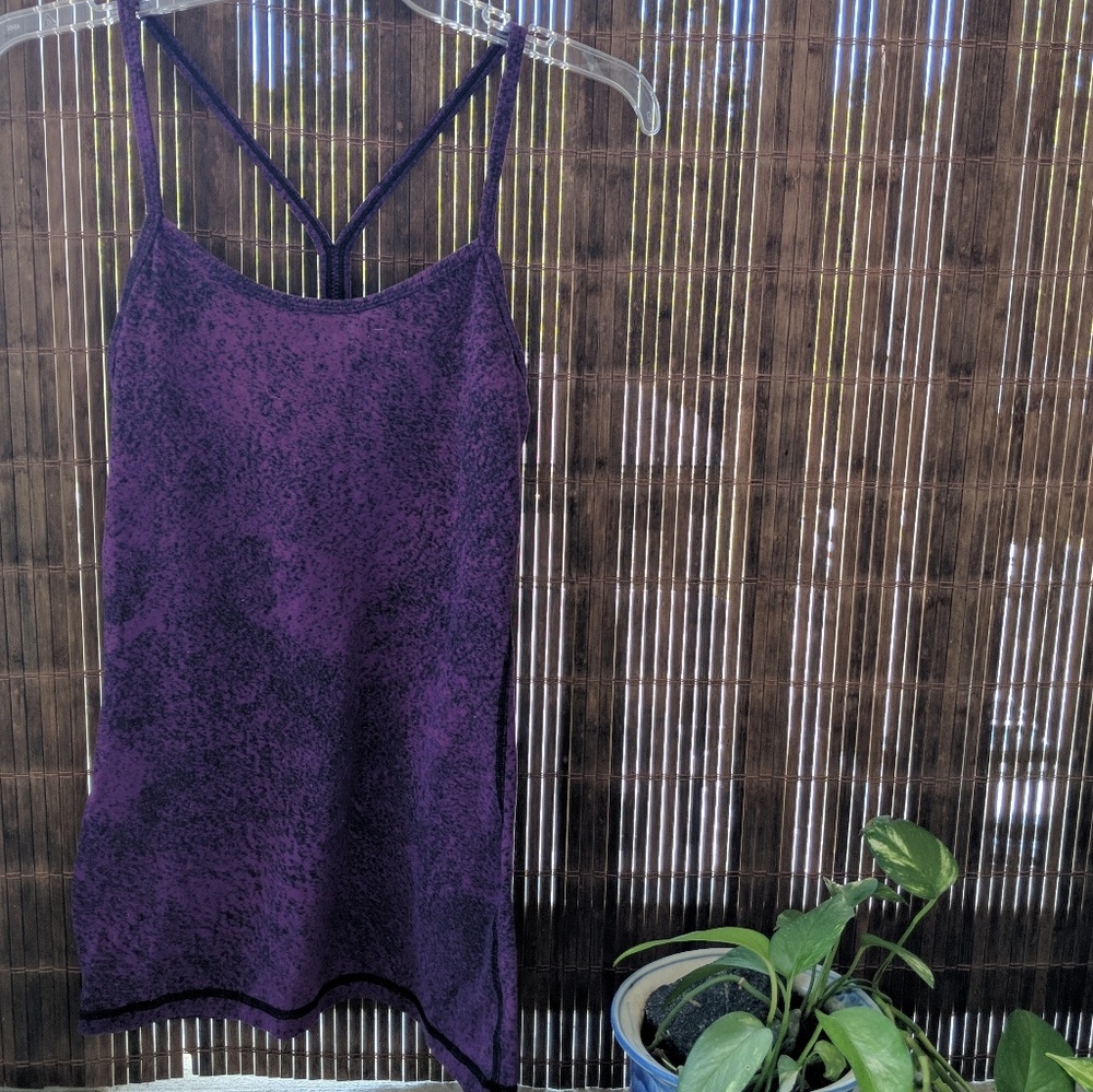 Lululemon | black and purple workout tank